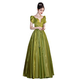 Green Evening Dress Hostess Atmospheric High Sense Light Luxury Banquet Temperament Vocal Performance Costume Dress HZ0517