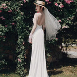 French Light Wedding Dress Super Fairy Bride Travel Simple Ribbon Sling Skirt Exterior Yarn Daily Light Small Dress HZ0517