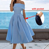 2026 Spring New Side Shoulder Dinner Official Dress Dresses HZ0517