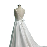 Slinged Ribbon Denoodle Wedding Dress 2026 Spring New Tiktok Simple Wedding Dress HZ0517