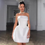 New Women's Clothing New Breast-Faced Sexy Shoulder Section Dress Dress Dress Woman HZ0517