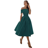 2026 Spring New Side Shoulder Dinner Official Dress Dresses HZ0517