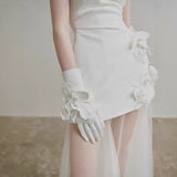 Sing Noodle Travel Photo Wedding Dress Bra Bridal Short License Registration Small White Dress Engagement Fairy Treasure White Dress HZ0517