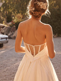 Brassed Denate Light Wedding Dress 2026 New Bridal Main Wedding Dress Hepburn Style Light Luxury Niche High-End Travel Yarn HZ0517