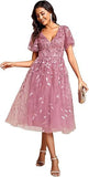Dress Dress 2026 New Deep V Sexy Banquet Evening Dress Brides Wedding Bridesmaid Dress Fashion HZ0517