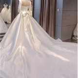 The Main Wedding Dress 2026 New Bridal Long-Sleeved Arm Super Fairy Temperament Hepburn Wind Out Of The Big Yarn Big Tail HZ0517