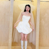 French Travel Photo Wedding Dress Small Man With Stourny Face Morning Dress Short Certificate Registration Small White Dress Engagement Dress HZ0517