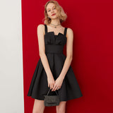 Black French Dress Hepburn 2026 New Summer Simple Design Can Wear Slings Small Black Skirts Every Day HZ0517