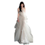 Bridal Light Wedding Dress 2026 Spring New Sensian Super Fairy Breast Welcome Yarn HZ0517