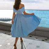 2026 Spring New Side Shoulder Dinner Official Dress Dresses HZ0517