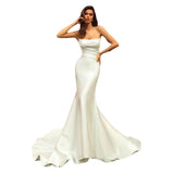 Outdoor Lawn Travel Photo Wedding Dress 2026 Spring New Sexy Bridal Bridal Bridal Fishtail Dress HZ0517