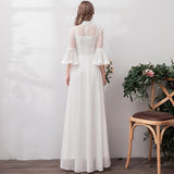 French Wedding Dress 2026 New Small Retro Bride Sen Family Travel Light Wedding Dress Long Sleeves To Welcome Wedding Dress HZ0517