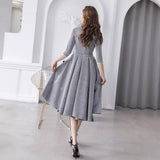 Silver Gray Evening Dress Women 2026 New Banquet Performance Temperament Long Birthday Dress Can Usually Be Worn HZ0517