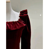 Toasting Bridal 2026 New Long-Sleeved Engagement Dress Women's Summer Dress Stylish Elegant Banquet Dress Dress Dress HZ0517