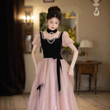 Banquet Evening Dress Dress 2026 New Engagement High-End Light Luxury Small Host Female Senior Feeling Beautiful Adult Ceremony HZ0517