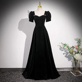 Black Evening Dress Dress 2026 New Temperament Banquet French Small Senior Sensation Host Choir Performance Dress HZ0517