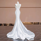 White Densate Brae Wedding Dress Bride 2026 New French Fishtail Evening Dress Twily Twidden Twily Tailed Main Wedding Dress HZ0517