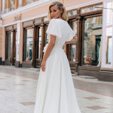 2026 New Wedding Dress Wishv Collar Light Wedding Dress HZ0517