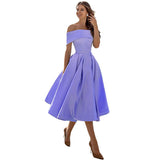 2026 Spring New Side Shoulder Dinner Official Dress Dresses HZ0517