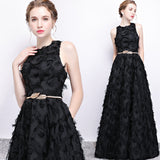 2026 New Black Banquet Evening Dress Female Long Elegant Party Host Dress Dress Dress Temperament High-End HZ0517