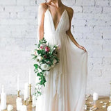 Bohemian Light Wedding Dress 2026 New Fairy White Sling Sexy Dew Back Honeymoon Holiday Outdoor Wedding HZ0517