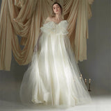In The Fugitive Princess French Light Wedding Dress Morning Dress Wedding Dress Wedding Dress Light Luxury High-End Dress HZ0517