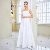 White Hanging Evening Dress 2026 New Fashion Temperament Elegant Dress Fashion Banquet Evening Dress HZ0517