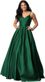 Evening Dress V-Neck Ball 2026 New Formal Long-Term Fascling Banquet Host Evening Dress With Pocket HZ0517