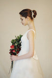 Light Wedding Dress 2026 New Word-Shoulder Retro Light Yarn Simple Small White Korean Light Dress Wedding Dress HZ0517
