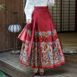 New Chinese Horse Noodle Skirt Dress 2026 Summer New Adult Hanfu Lady Small Man Wears Horse Noodle Skirt Every Day HZ0517