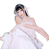 Morning Dress Female Bride Senior Sense Morning Robe Light Wedding Dress Design Super Fairy Light Luxury Toast Dress Dress HZ0517
