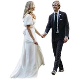 Bubble Sleeve Light Wedding Dress 2026 Spring New Elegant Bride Welcome To Go Out To Shoot Wedding Dress HZ0517