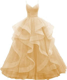 Fashion Sling Fluffy Skirt Event Dress Temperament Year-Up Club Show Evening Dress 2026 New HZ0517