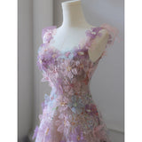 Purple Evening Dress 2026 New High-Level Light Luxury Dress Hosts Small Party Senior Bride's Toast HZ0517