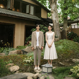 Travel Shot Light Wedding Dress New Certificate Daily French Simple Dress Retro Vertiny Noodles Small Dress HZ0517