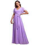 Evening Dress 2026 New Sexy Body Repair V-Neck Chiffon Dress Women's Party Bridesmaid Dress HZ0517