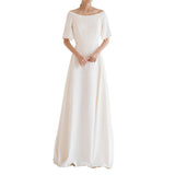 2026 Spring New Princess French Light Wedding Dress Wedding Dress Simple Travel Film Family Shoulder Yarn Woman HZ0517