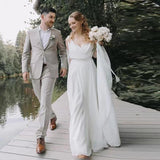 Light Wedding Dress 2026 New Bride Wedding Simple Mori Family Travel Fashion Evening Dress HZ0517