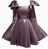 New French Light Luxury High-End Feeling Short Retro-Sense Semperament Banquet Evening Dress Small At-Risk Princess Dress HZ0517