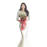 Fishtail Wedding Dress 2026 New Bride's Denstalt Simple Retro Travel Shot Super Fairy Body Korean Tail Light Yarn HZ0517