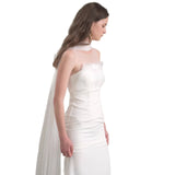White Light Wedding Dress Sling Pure Color Simple Fishtail Engagement Evening Dress French Temperament Dress HZ0517