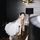 Bride Morning Robe Toast Suit 2026 New Engagement Pony Dress Light Wedding Dress White Fairy Princess Dress Autumn And Winter HZ0517