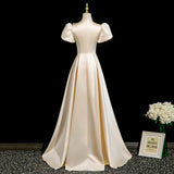 Choral Performance Dress Female Dress New Chinese Guzhong Performance Costume Female 2026 New Stage Host Dress HZ0517