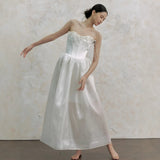 French-Style Fascling Light Wedding Dress Bride High-End Temperament White Yarn Brao Small Pearl Engagement Dress Dress HZ0517