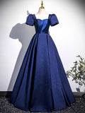 Blue Evening Dress Women 2026 New Advanced Sensing Adult Piano Vocal Performance Graduation Chairȹ HZ0517