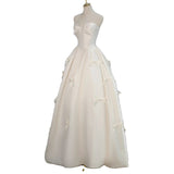 French Light Wedding Dress Bride Light Luxury Lily Wedding Welcome Yarn High-End Heavy Industry Temperament Banquet Evening Dress HZ0517