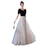 Art Exam Dress Women 2026 New Fashion Banquet Host Dress Annual Performance Evening Dress Summer HZ0517