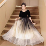Banquet Evening Dress 2026 New Choir Conducting Evening Dress Host Banquet Piano Performance Dress HZ0517
