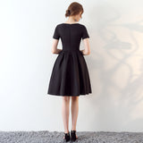 Black Banquet Evening Dress Women Can Usually Wear Short Small Chair Dress Temperament Dress HZ0517