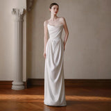 French-Style Fascling Light Wedding Dress Bridal Bridal High-Grade Sense Of The Door Yarn Simple White Engagement Dress Dress HZ0517